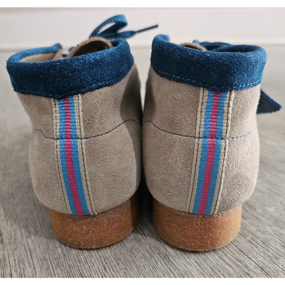Clarks Originals Wallabee Kids Size US 4 EU 36 Beige Suede Crepe Sole Lace Up main image 9